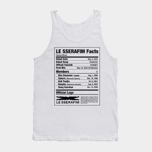 LE SSERAFIM Nutritional Facts 2 Tank Top